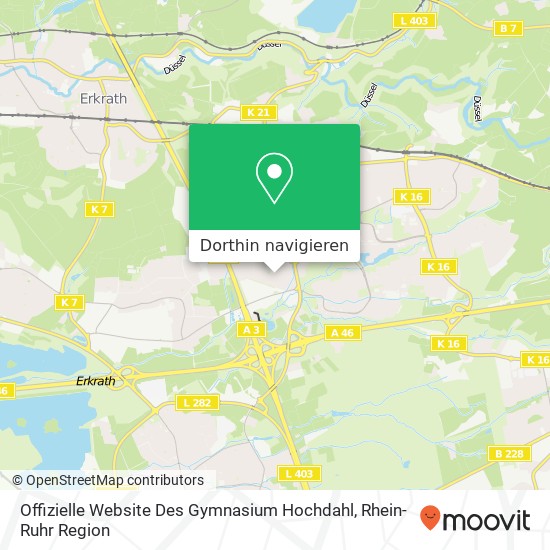 Offizielle Website Des Gymnasium Hochdahl Karte