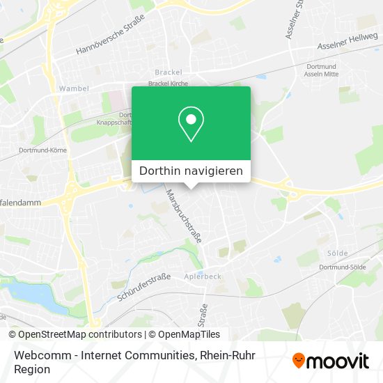 Webcomm - Internet Communities Karte