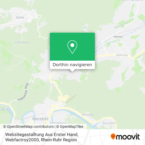 Websitegestalltung Aus Erster Hand, Webfactroy2000 Karte