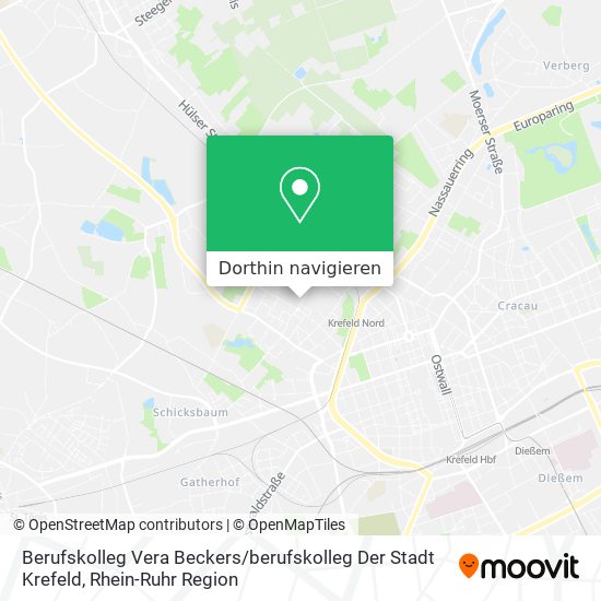 Berufskolleg Vera Beckers / berufskolleg Der Stadt Krefeld Karte
