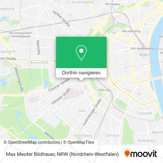 Max Meuter Bildhauer Karte