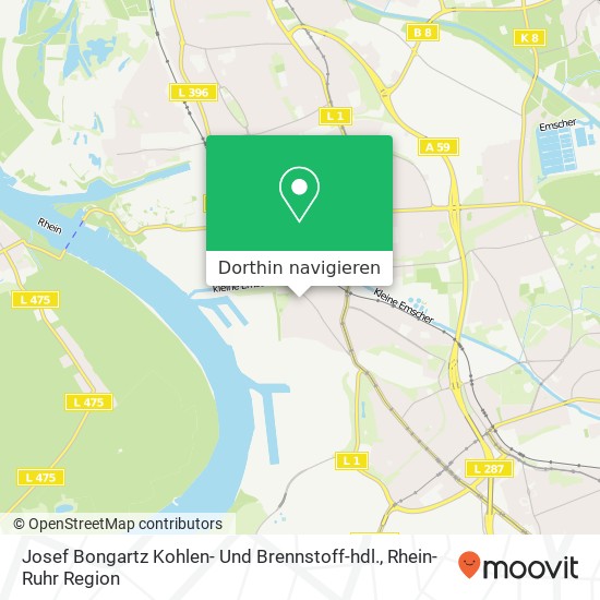 Josef Bongartz Kohlen- Und Brennstoff-hdl. Karte