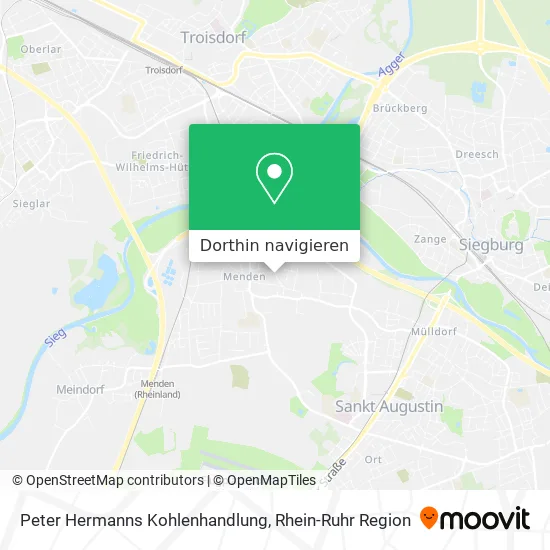 Peter Hermanns Kohlenhandlung Karte