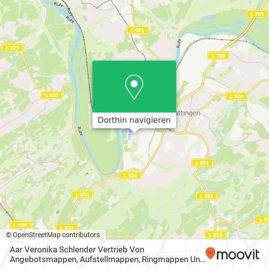 Aar Veronika Schlender Vertrieb Von Angebotsmappen, Aufstellmappen, Ringmappen Und Ordner Karte