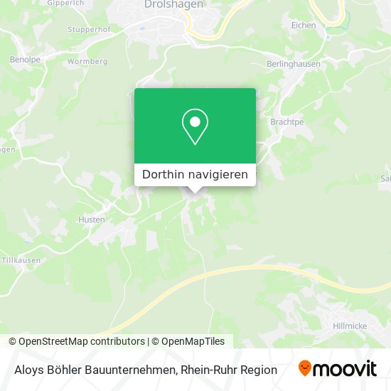 Aloys Böhler Bauunternehmen Karte