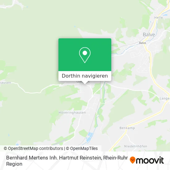 Bernhard Mertens Inh. Hartmut Reinstein Karte