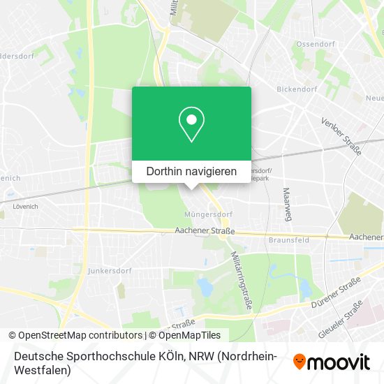 Deutsche Sporthochschule KÖln Karte