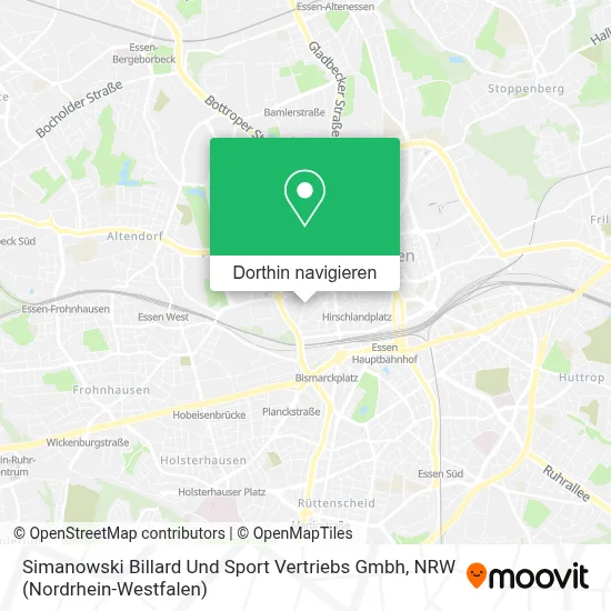 Simanowski Billard Und Sport Vertriebs Gmbh Karte