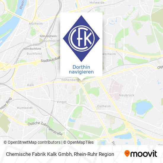 Chemische Fabrik Kalk Gmbh Karte