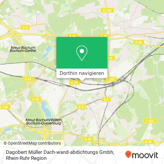 Dagobert Müller Dach-wand-abdichtungs Gmbh Karte
