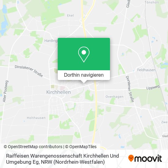 Raiffeisen Warengenossenschaft Kirchhellen Und Umgebung Eg Karte