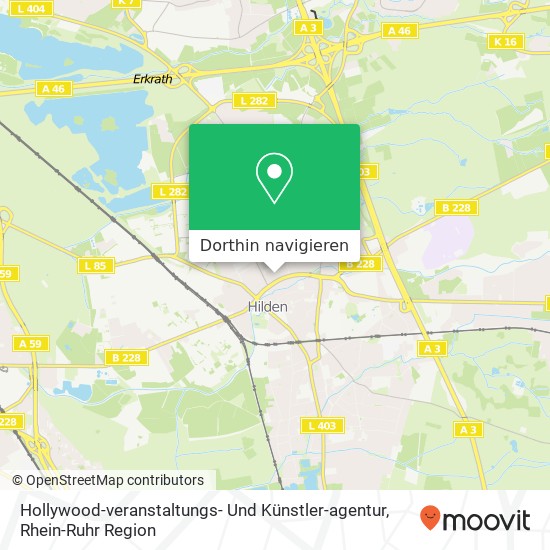 Hollywood-veranstaltungs- Und Künstler-agentur Karte