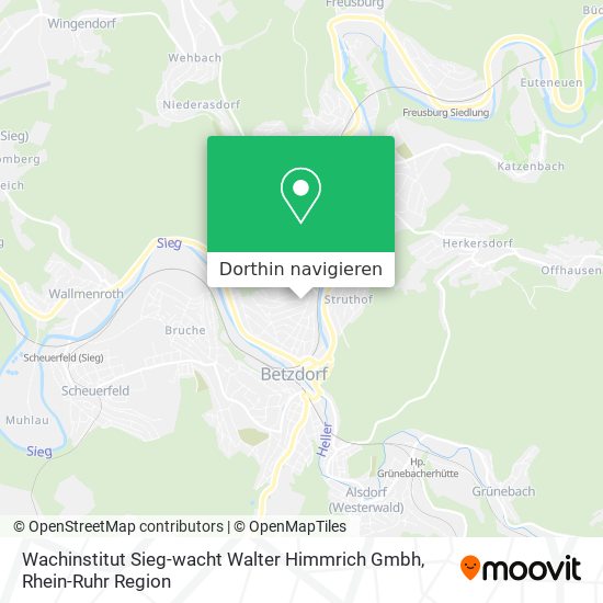 Wachinstitut Sieg-wacht Walter Himmrich Gmbh Karte