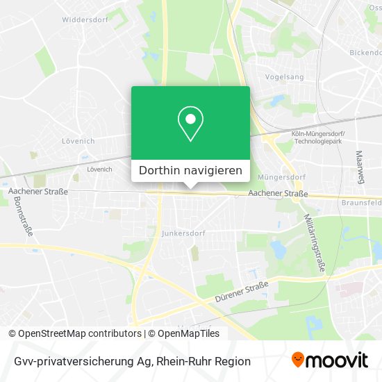 Wie komme ich mit Bus, Bahn oder Straßenbahn nach Gvv-privatversicherung Ag in Köln?