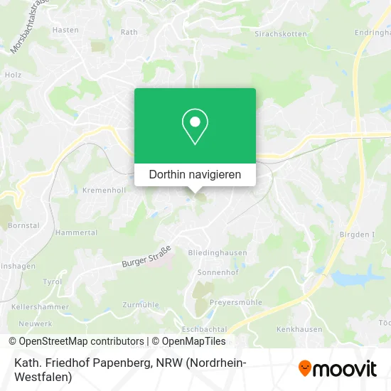 Kath. Friedhof Papenberg Karte