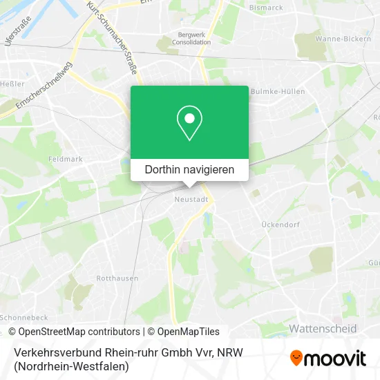 Verkehrsverbund Rhein-ruhr Gmbh Vvr Karte