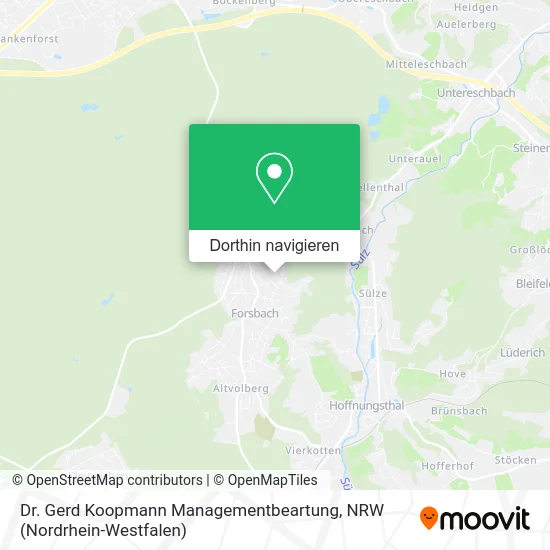 Dr. Gerd Koopmann Managementbeartung Karte