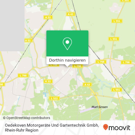 Oedekoven Motorgeräte Und Gartentechnik Gmbh Karte