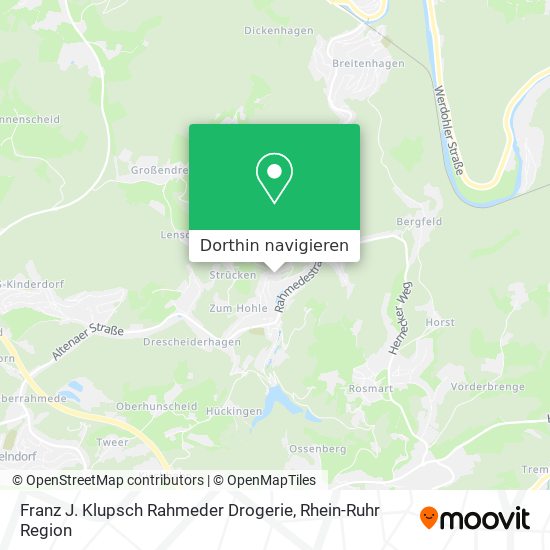 Franz J. Klupsch Rahmeder Drogerie Karte