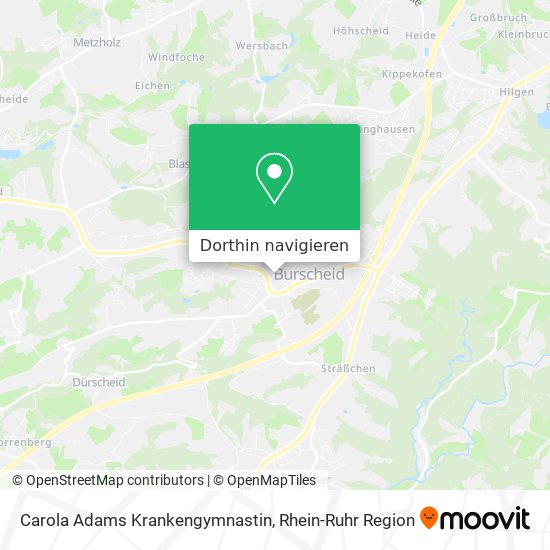 Carola Adams Krankengymnastin Karte