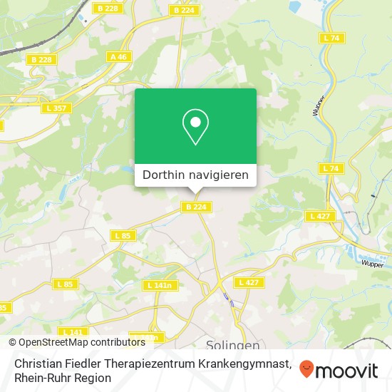 Christian Fiedler Therapiezentrum Krankengymnast Karte