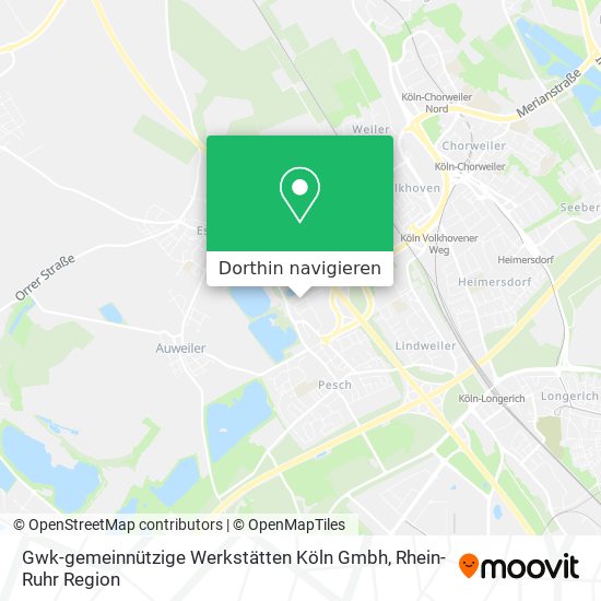 Gwk-gemeinnützige Werkstätten Köln Gmbh Karte