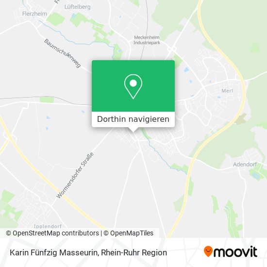 Karin Fünfzig Masseurin Karte