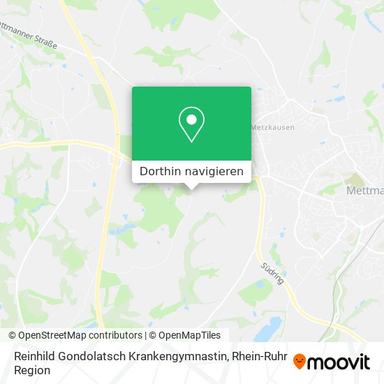 Reinhild Gondolatsch Krankengymnastin Karte