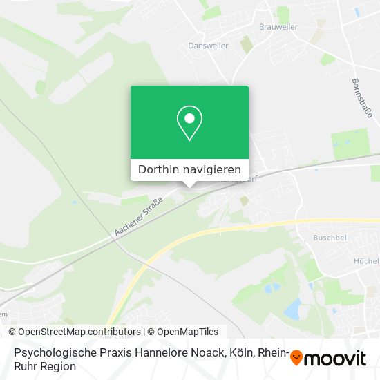 Psychologische Praxis Hannelore Noack, Köln Karte