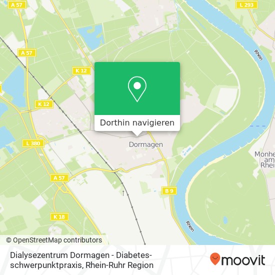 Dialysezentrum Dormagen - Diabetes-schwerpunktpraxis Karte