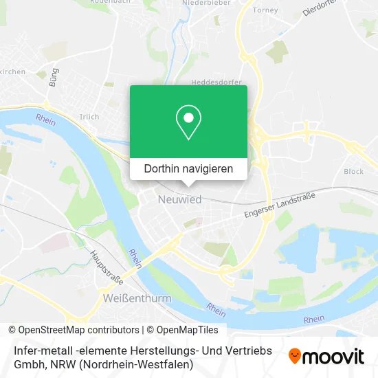 Infer-metall -elemente Herstellungs- Und Vertriebs Gmbh Karte