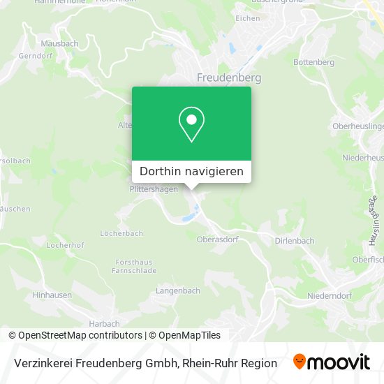 Verzinkerei Freudenberg Gmbh Karte