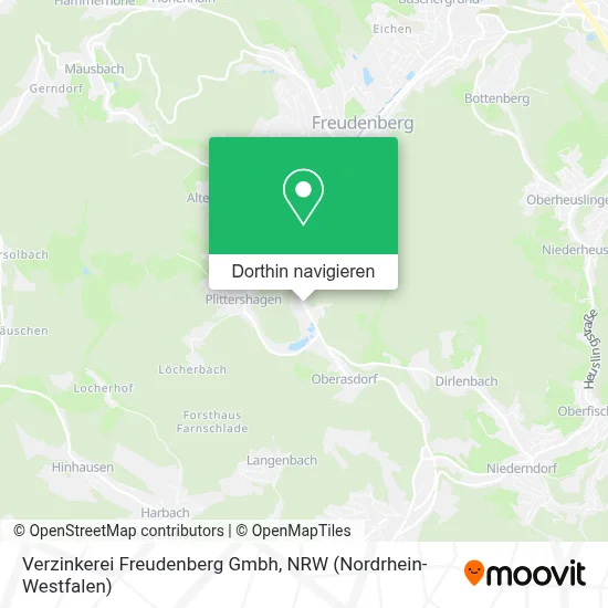 Verzinkerei Freudenberg Gmbh Karte