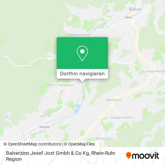 Balverzinn Josef Jost Gmbh & Co Kg Karte