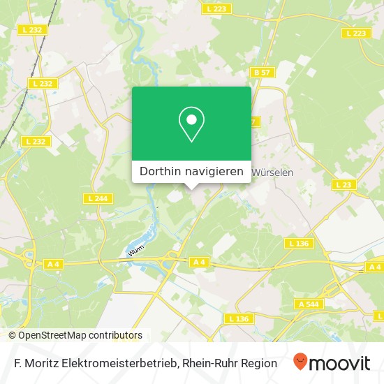 F. Moritz Elektromeisterbetrieb Karte