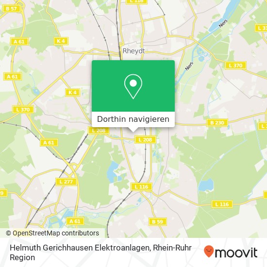 Helmuth Gerichhausen Elektroanlagen Karte