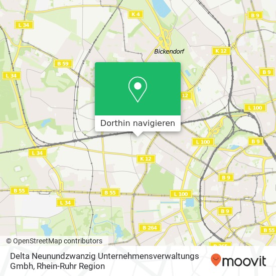 Delta Neunundzwanzig Unternehmensverwaltungs Gmbh Karte