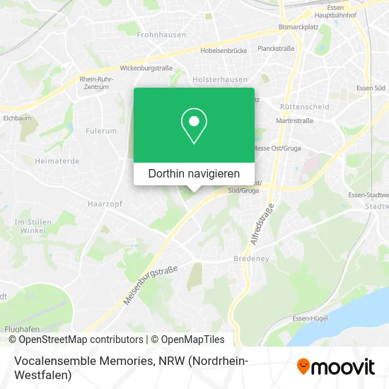 Vocalensemble Memories Karte