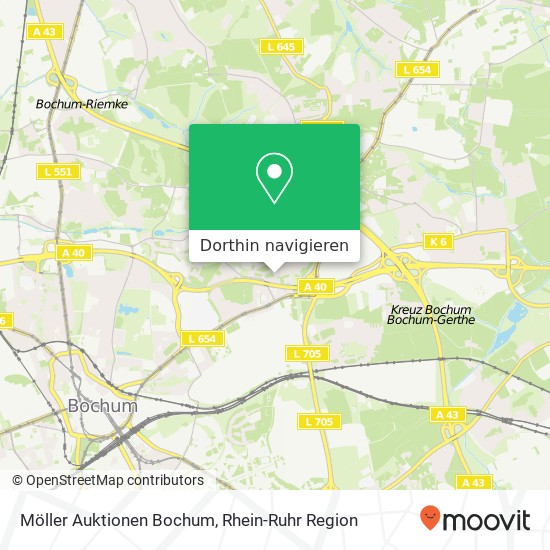 Möller Auktionen Bochum Karte