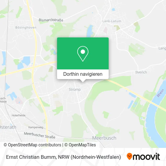 Ernst Christian Bumm Karte