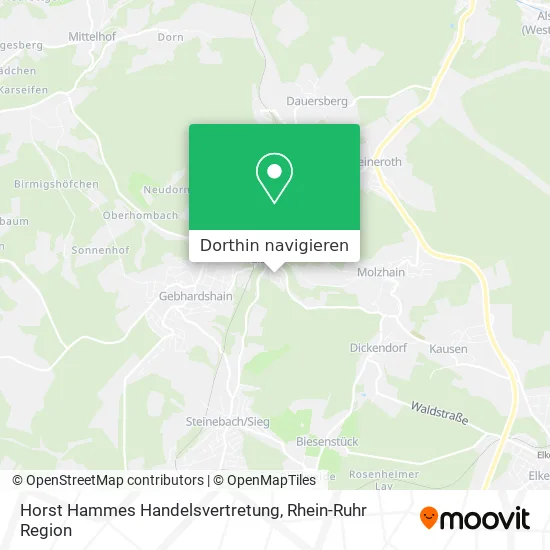 Horst Hammes Handelsvertretung Karte