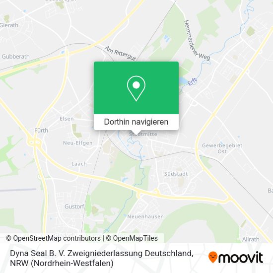 Dyna Seal B. V. Zweigniederlassung Deutschland Karte