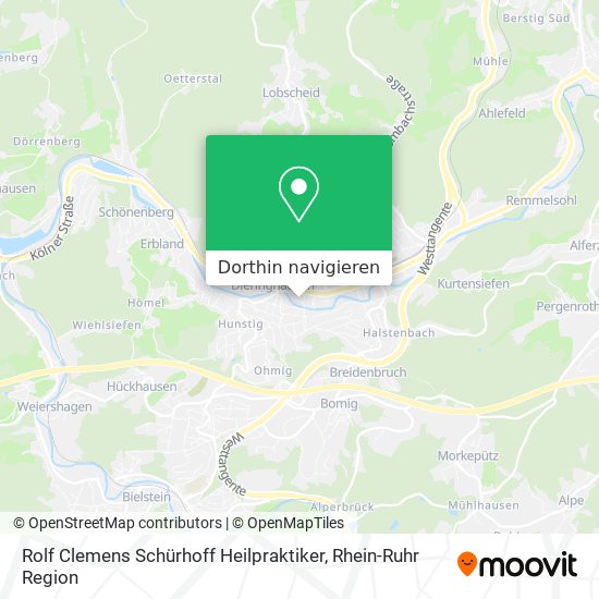 Rolf Clemens Schürhoff Heilpraktiker Karte