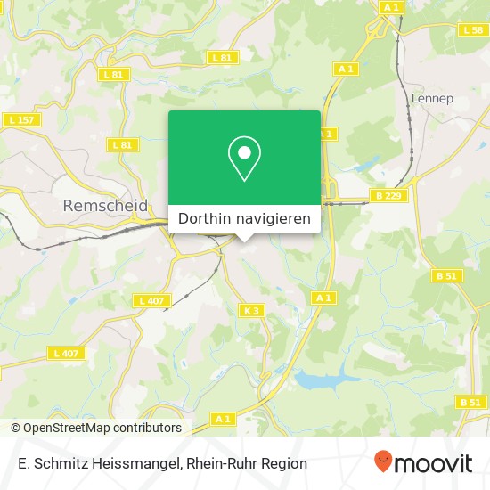 E. Schmitz Heissmangel Karte