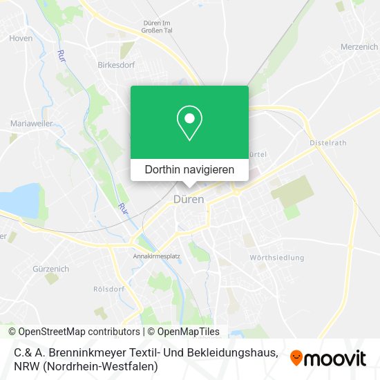 C.& A. Brenninkmeyer Textil- Und Bekleidungshaus Karte