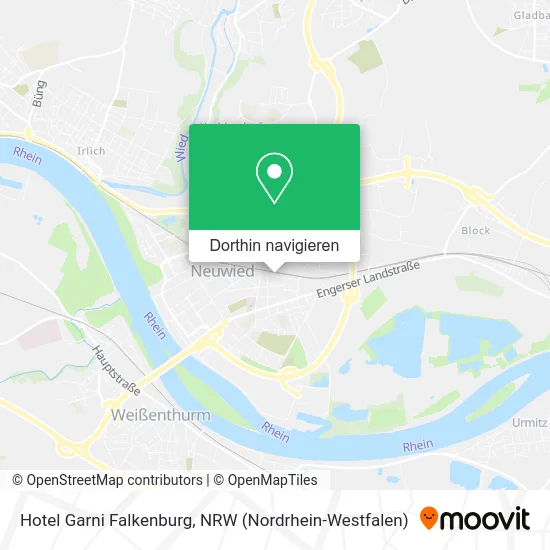 Hotel Garni Falkenburg Karte