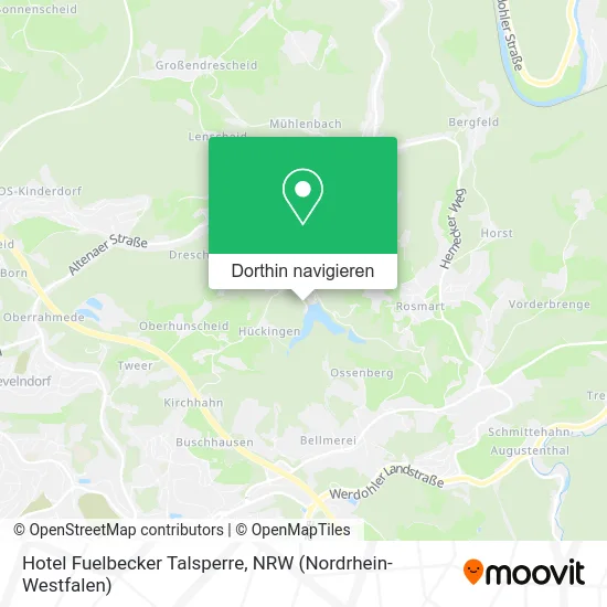 Hotel Fuelbecker Talsperre Karte