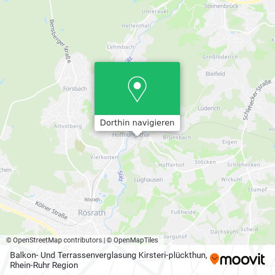 Balkon- Und Terrassenverglasung Kirsteri-plückthun Karte