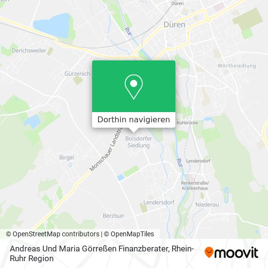 Andreas Und Maria Görreßen Finanzberater Karte