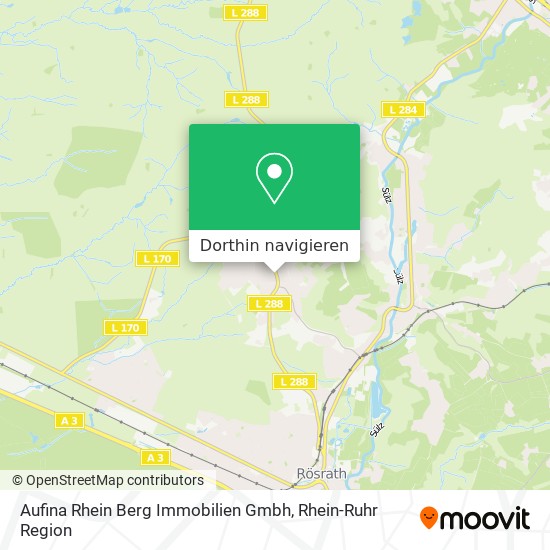Aufina Rhein Berg Immobilien Gmbh Karte